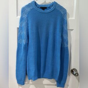 INC International Concepts Vibrant Blue Knit Top